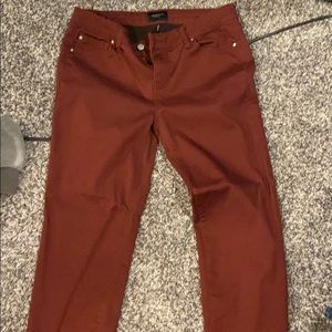 celebrity pink burgundy jeggings